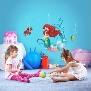 KOMAR »Arielle - Größe 50 x 70 cm« selbstklebend, Wandsticker, bunt