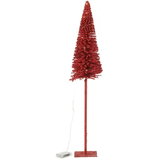 J-Line Weihnachtsbaum - Kunststoff - Rot - 78 cm - LED