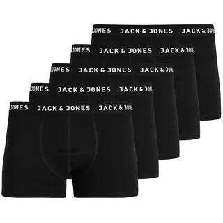 JACK & JONES Huey Boxershorts 5 Einheiten Black / Pack Black / Black / Black / Black 8 Jahre