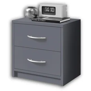 Stella Trading Nachtkommode ¦ grau ¦ Maße cm B: 38,5 H: 39 T: 28.2