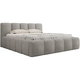 Mirjan24 Polsterbett Kevson Boucle, Doppelbett mit Bettkasten, Schlafzimmer, Ehebett (Farbe: Abriamo 07, Größe: 140x200 cm) , Betten, Polsterbetten