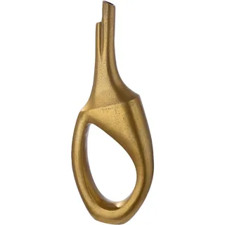 Gilde "Lochvase, "Haydon", Aluminium", goldfarben