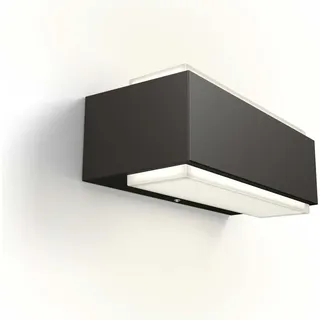 Philips Wandleuchte LED Aluminium 7,6 cm IP44 anthrazit