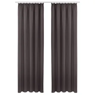 OTTO home my home »SOLA« Kräuselband 1, Stk. tlg. Breite:130 cm, 1 Schal, einfarbig, Verdunkelung, grau