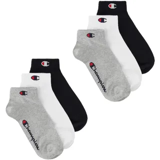Champion Unisex – Kinder und Jugendliche Core Socks Junior 6PP Quarter Innensocken, Grigio (Melange Chiaro),