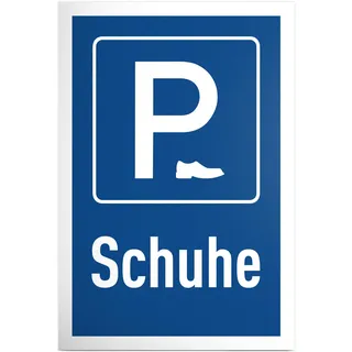 DankeDir! Parkplatz Schuhe - Kunststoff Schild 30 x 20 cm - Geschenkidee Partydeko Deko Geschenk Kollegen Freunde Party - lustiger Spruch Spruchschild Türschild Garderobe Wanddeko