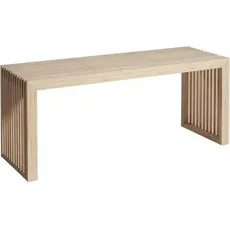 Bild Sitzbank ''Rib'', aus Echtholz, Bambusfarben