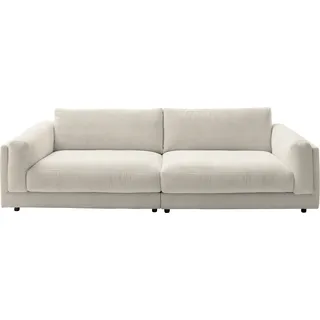 3C Candy Big-Sofa »Karalis mit extra großer Sitztiefe, elegantes Mega Sofa zum Relaxen,«, auch in Cord- oder Leder-Bezug, lose Kissen, loungige Bequemlichkeit, beige