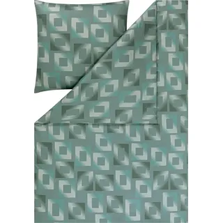 Estella Mako Interlock Jersey Bettwäsche Heiko lagune 155x220 cm + 80x80 cm
