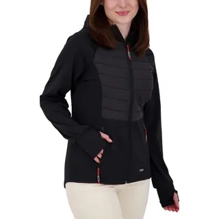 Deproc Active Damen Strickfleecejacke Fleecejacke mit leichter Kapuze Übergangsjacke Windbreaker ELMCOURT III