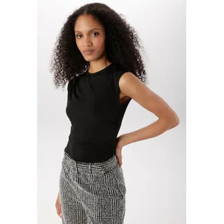 Shirtbody ANISTON SELECTED, Damen, Gr. 36, N-Gr, schwarz, Jersey, Obermaterial: 95% Polyester, 5% Elasthan, Basic, figurbetont, Rundhals, Bodys Shirtbody