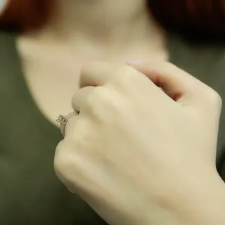 Diamant Solitär Ring 0,30 Carat Effekt Antragsring - 57 (18,10 mm)