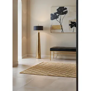 HANSE HOME Kunu Juteteppich 80 x 150 cm Gold/Weiß