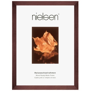 Nielsen Bilderrahmen , Dunkelbraun , Holz , rechteckig , 40x50 cm , Bilder & Rahmen, Bilderrahmen, Bilder - & Fotorahmen