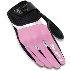 Spidi Damen Motorrad Handschuhe G-Flash, Weiß/Rosa, XL