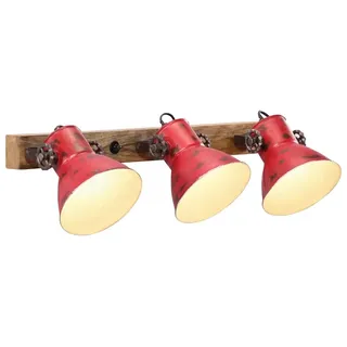 vidaXL Wandleuchte 25 W Rot 65x25 cm E27 - Rot