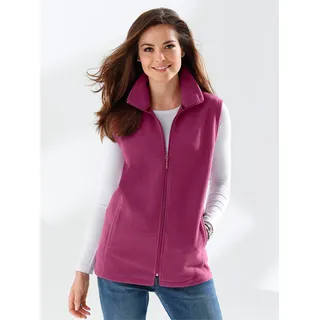 Fleeceweste CLASSIC BASICS, Damen, Gr. 54, pink (fuchsia), 100% Polyester, unifarben, Westen Fleeceweste