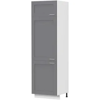 VCM Hochschrank VCM Küchenschrank 60 x 57 x 207 cm Schwarz