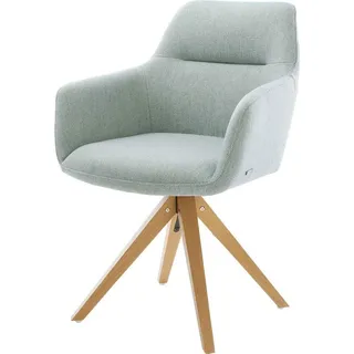 DeLife Pejo-Flex Stripes Mint Holzgestell kantig 180° drehbar,