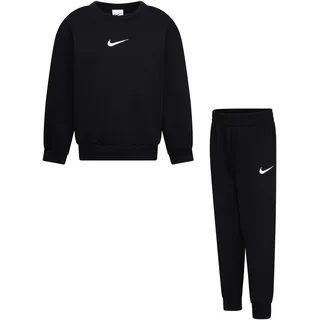 Nike Kinder Essential Fleece Crew Set, Black, 6/7 Jahre
