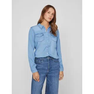 Vila Jeansbluse »VIBISTA DENIM SHIRT/SU-NOOS«, blau