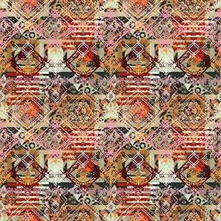 Homemania Teppich, Bedruckt, Motiv Mottled-Zusammenfassung, Dekoration für Haus, rutschfest, für Wohnzimmer, Wohnzimmer, Schlafzimmer, Mehrfarbig aus Polyester, Baumwolle, 100 x 150 cm