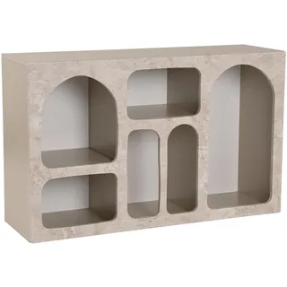 Hochwertiger Konsolentisch, Travertin-Marmor, Sandstone, 120 x 74 x 37 | 100% melaminbeschichtete Spanplatte, Türen: 100% MDF | perfekt für Homeoffice & Arbeitszimmer, Elegantes & funktionales Design
