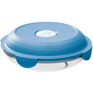 Maped PICNIK - Glas-Lunch-Teller, Frischhalte-Dose CONCEPT, mikrowellengeeignet, 700 ml - storm blue
