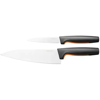 Fiskars Functionalform Knife Set Of 2 Pieces-large Cook ́s Knife And Paring Knife Messerset - Black / Silver - One Size