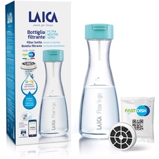 Laica B01BA Sofortige Filterflasche aus Kunststoff, 1 l, mit 1 Filter, hellblau/transparent, 1 Liter