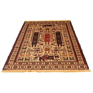 morgenland Wollteppich »Kelim - Oriental - 200 x 122 cm - beige«, rechteckig, 4 mm Höhe, Wohnzimmer, Einzelstück, beige