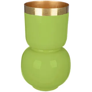 GILDE Tischvase »Vase Roro mit Goldrand«, grün