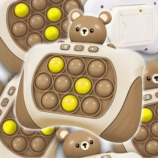 Pop It Arcade Spiel Kinderspielzeug Elektronischer Anti-Stress Teddybär