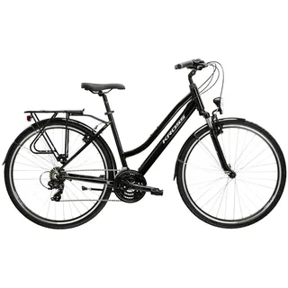 KROSS Trans 1.0 28 ́ ́ Tourney Ty300 2025 Fahrrad - Black / Silver - DM