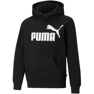 Puma Big Logo hættetrøje Fl B Pullover, Puma Black, 128