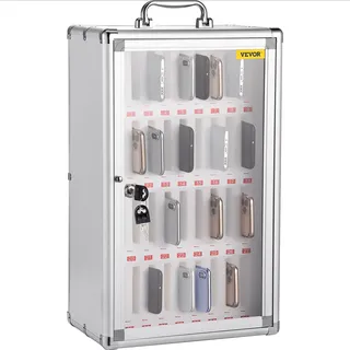 Vevor Handy Aufbewahrungsschrank 1 x 6 cm, Handy Aufbewahrungsbox 32 x 20 x 51 cm 5 kg Speicher Rack, Unabhängiger Handy Aufbewahrungsschrank Wand Montiert Multifunktionale Lagerung Box