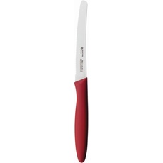 WMF Brotzeitmesser 23 cm, Brötchenmesser Doppelwellenschliff, Frühstücksmesser aus Spezialklingenstahl, Kunststoffgriff, rot