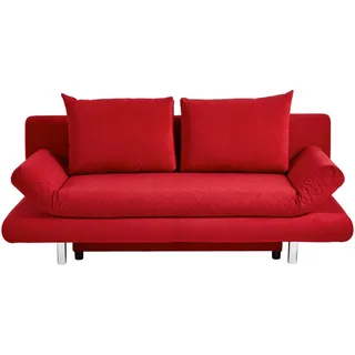 GUTMANN FACTORY Schlafsofa Rot B:194cm H:73cm T:91cm, 100% Polyester, Sofas