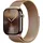 Watch Series 10 GPS + Cellular 42 mm Titangehäuse gold, Milanaise Armband gold