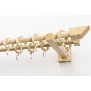 GARESA Vorhangstange CUBUS 2-läufig Ø 20 mm 360 cm Beige