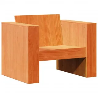 vidaXL Gartensessel Wachsbraun 79x60x62 cm Massivholz Kiefer - Braun