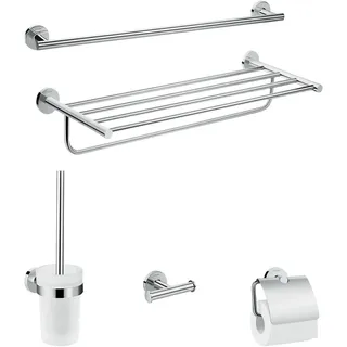 Hansgrohe Badaccessoire-Set 5-teilig Silber