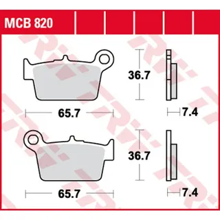 TRW Bremsbelagsatz TRW MCB820