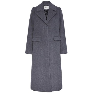 Y.A.S Damen YASLIMA LS Wool Mix Coat S. NOOS Wollmantel, Medium Grey Melange, L