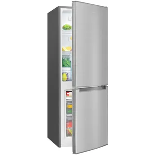 Bomann KG 7359 inox Kühl-Gefrierkombination (173 l, 1425 mm hoch, Edelstahl)