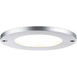 Paulmann 93562 LED Möbelleuchte Set Leaf rund incl. 3x4 Watt Schrankleuchte Alu gebürstet Schranklicht Alu Küchenlampe 2700 K
