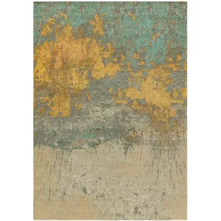 benuta Nest Flachgewebeteppich Frencie Beige/Blau 160x235 cm , Textil , Patchwork , Rechteckig , 160x235 cm , Oeko-Tex® Standard 100 , wasserabweisend , Teppiche und Böden, Teppiche, Flachwebteppiche