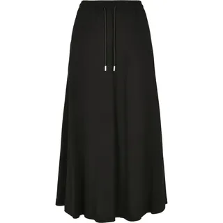 Urban Classics Viscose Midirock - Black - L