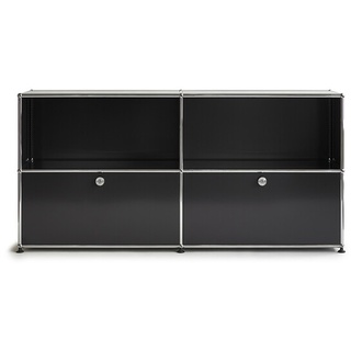 USM Sideboard schwarz, Designer Prof. Fritz Haller, 74x153x38 cm