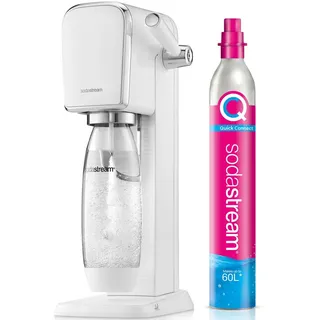 Sodastream Art white + Kunststoffflasche + CO2-Zylinder